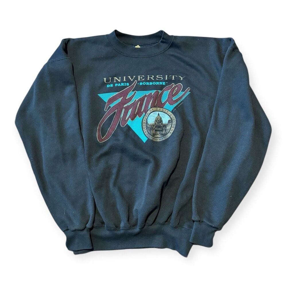 University Of Paris Sorbonne France Vintage Sweatshirt Pullover Crewneck Y2K Gru